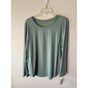 NWOT Johnny Was Long Sleeve T-Shirt in Pastel Green Sz XL
